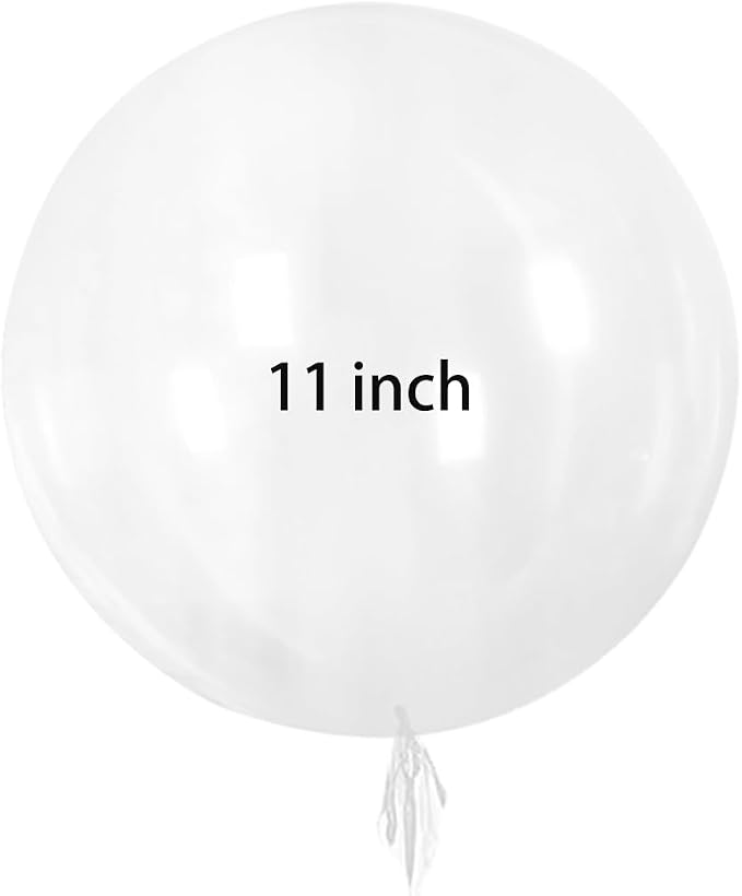 25 Pcs 11 Inch Bobo Balloons Transparent Baby Shower Girl Birthday Party - Image 2