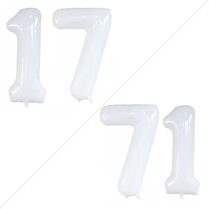 Number 17 Balloons for 17th Birthday Sweet 17 Party Decorations, 42 Inch Jumbo by GOER