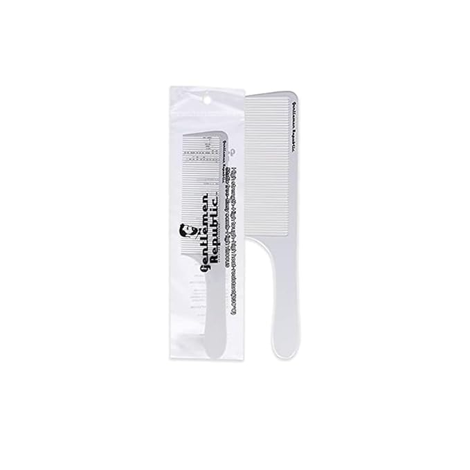 Gentlemen Republic Fade Comb for Men's Hairstyles - Soft Round Tips, Precision Teeth with Sturdy Body for Fades, Blending, and Cuts