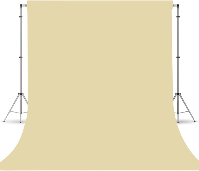 Tan Photography Backdrop for Photoshoot, Fabric 10x20ft | Versatile Studio by TERSUM
