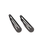 Dofash 12PCS Snap Hair Clips For Women-Non Slip & Metal Hair Barrettes, 5cm 2'' Small Clips For Thin & Fine Hair, Matte finished black