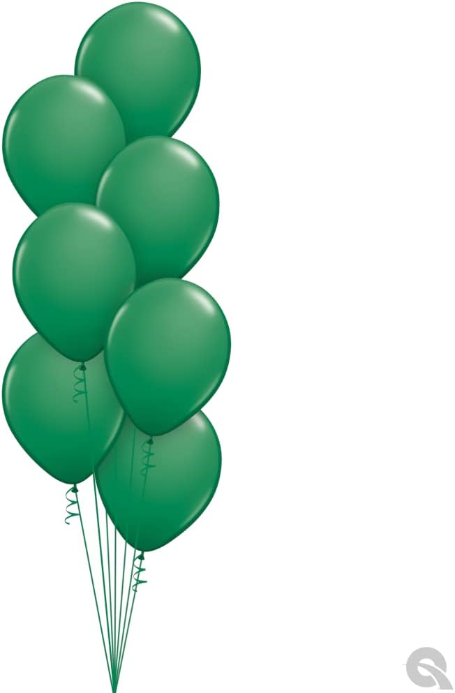 Qualatex 11" Green Latex Balloons - Image 3