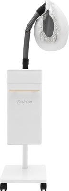 Nano Hair Steamer for Salon Freestanding Ozone Micro Mist Hair Steamer with Steam Cap and Hose Attachment Professional Hair Steaming Machine Color Processor Beauty Salon SPA Scalp Care Equipment