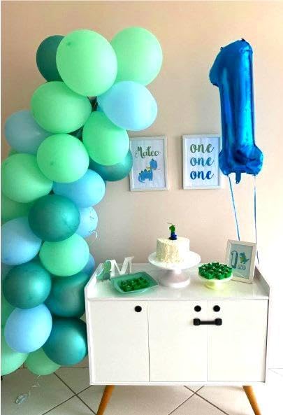Navy Blue Number 1 Balloon 40 inch, 1st Birthday Party Balloons Decorations | - Image 4