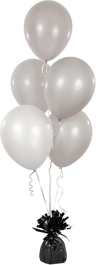 Chochkees Black Metallic Balloon Weights, 5.5" Inches - Image 2