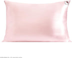 Kitsch x Hello Kitty Pillow Case – Solid Pink Kitty Face Toddler Bed Time Satin Pillowcase with Zipper – Soft Cooling Pillow Cover for Hair & Skin – Better Than Silk Pillowcase – Queen/Standard 19x26