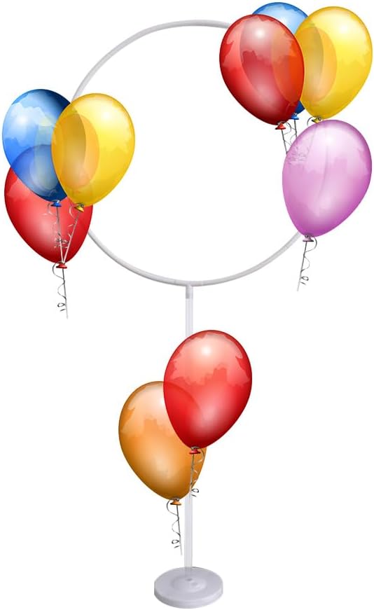 Vctitil 64 Inches Height Circle Balloon Arch Frame Stand Kit Round Balloon - Image 4