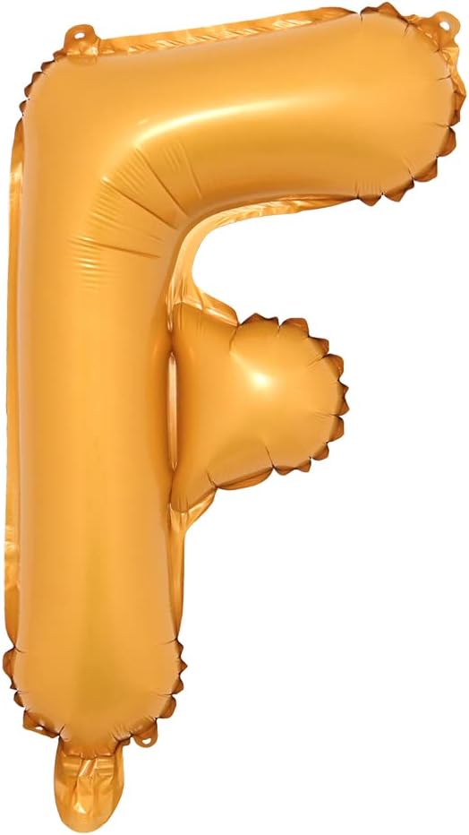16" inch Single Orange Alphabet Letter Number Balloons Aluminum Hanging Foil by RUIANSI
