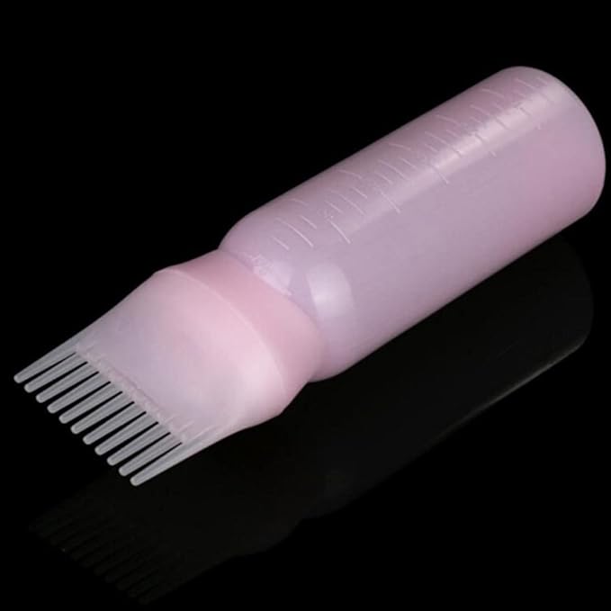 Hair Oil Applicator,Root Comb Applicator Bottle, Hair Dye Bottle 160ML Shampoo Bottle Hair Comb Applicator Bottle Brush Bottle for Hair Dyeing Tool Style 3
