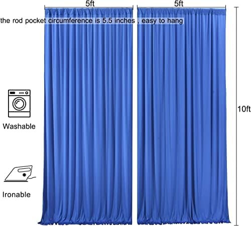 AK TRADING CO. 10 feet x 10 feet Polyester Backdrop Drapes Curtains Panels - Image 7