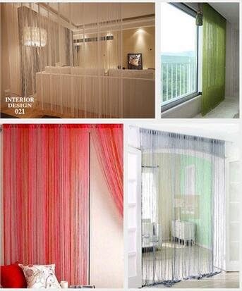 ave split 100cmX200cm Decorative Door String Curtain Beads Wall Panel Fringe - Image 7