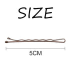 Dofash Women's Braided Good Hair set 102counts set (Bobby pins 60pcs + Hyper Elastics ties 30pcs + Snap hair clips (Brown)