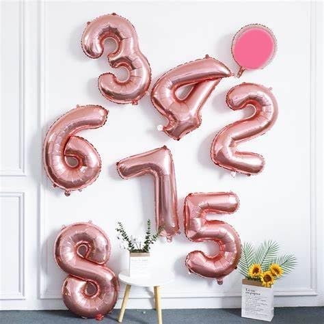 Number Balloons Rose Gold 4 Balloon 40 inch - Image 2