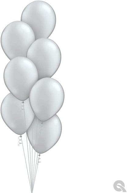 Qualatex 11" Metalic Silver Balloons by Pioneer Balloon Company - Image 3