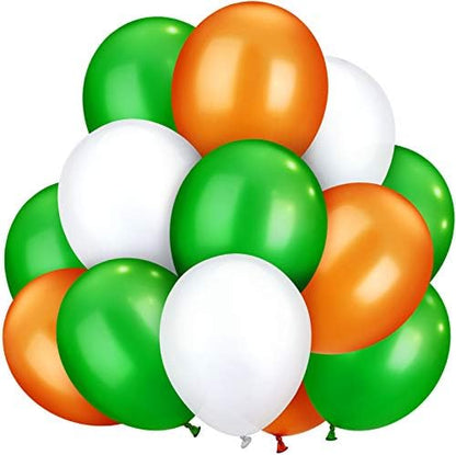 TecUnite 100 Pcs Orange White Green Latex Balloons 13 Inch Colorful Round - Image 8