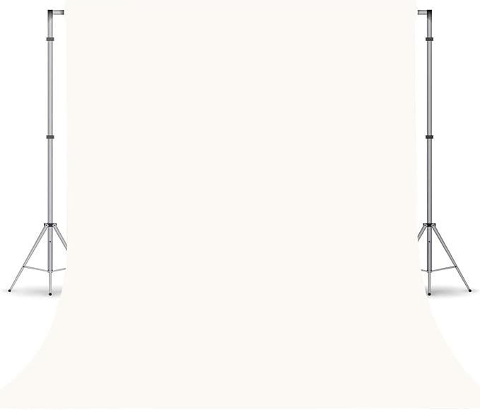 Ivory Photography Backdrop for Photoshoot, Fabric 6x9ft | Versatile Studio by TERSUM