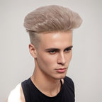 H&Bwig Men Short Toppers Hairpiece Clip in Hair Extensions for Covering White Loss Hair Toupee(5 Colors Customize)