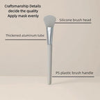 1 Set, 5 Pcs Silicone Mask Applicators, Multiple Silicone Brush Heads, Soft and Flexible, White Color, For Clay Masks, Aloe Vera Gel, Lotion and more