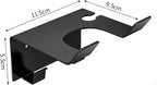 Hair Dryer Holder Wall Mount Blow Dryer Hanger Stand Rack Countertop Hair Dryer Bracket Hair Tool Organizer Storage（Black）
