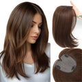 Hair Toppers for Women Large Base Toppers Hair Pieces for Women with Thinning Hair Clip Ins Fake Bangs Perfect Solution for Thinning-hair and Stylish Upgrade 15 Inch