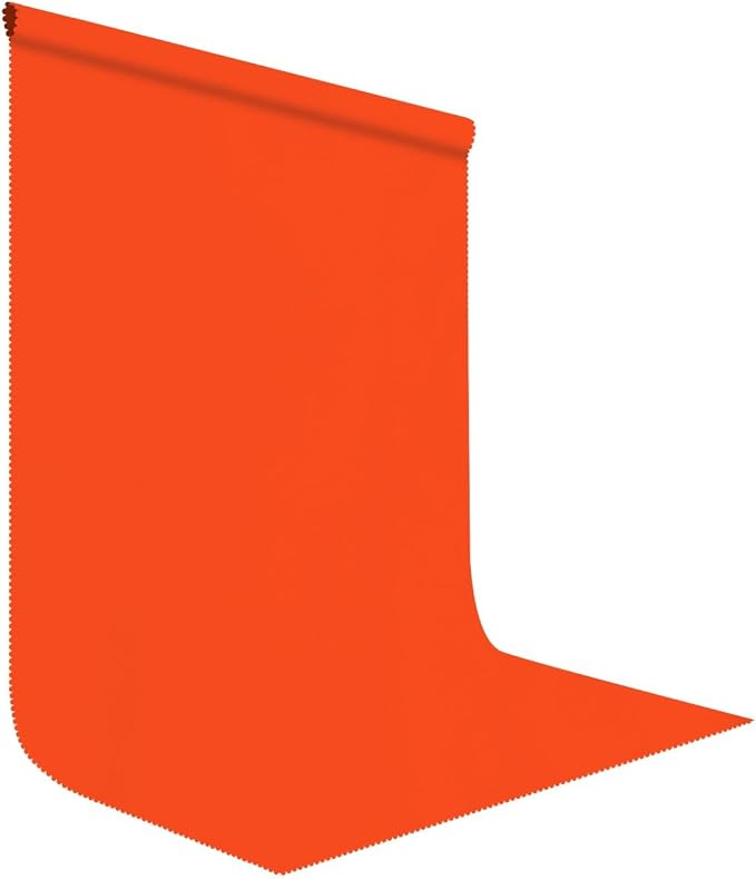 Orange Photography Backdrop for Photoshoot, Fabric 6x9ft | Polyester Studio by LYLYCTY