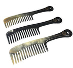 Premium Handmade 100% Oxhorn Anti-static Wide Tooth Detangling & Styling Comb for Women & Men