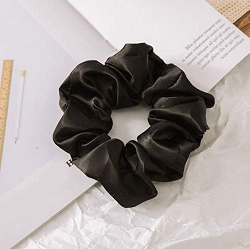 OLESILK 100% Mulberry Silk-Scrunchies for Hair Sleep, Women Grils Silk Hair Ties for Frizz & Breakage Curly Hair, No Damage, Elastics Ponytail Holder, 3 Pack