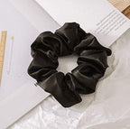 OLESILK 100% Mulberry Silk-Scrunchies for Hair Sleep, Women Grils Silk Hair Ties for Frizz & Breakage Curly Hair, No Damage, Elastics Ponytail Holder, 3 Pack