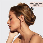 Kitsch Metal Hair Clips for Women - Durable & Elegant Metal Claw Clips, Perfect for Everyday Use & Special Occasions - Hematite | Ideal Gifts for Women, 1 Piece