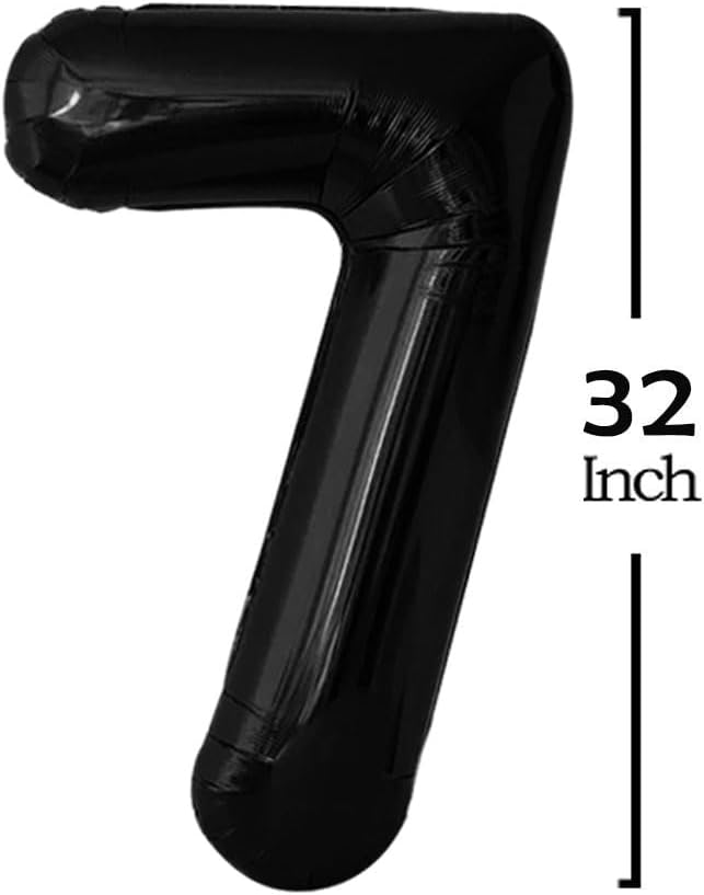 Black 2027 Foil Number Balloons - Image 4