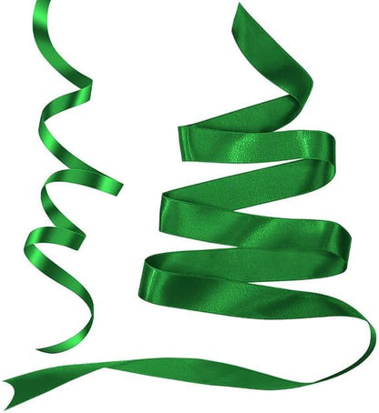 Green Ribbon Christmas Ribbons, 3/8 Inch 25 Yards Emerald Green Ribbon - Image 3