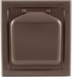 No-Pest Vent 6" Dual Door Exhaust Vent Cover – Outdoor Vent Cap for Bathroom Fans & Range Hoods – Pest Proof, Energy Efficient, Not for Dryer Use (Brown, 6 inch W/O Duct Tube)