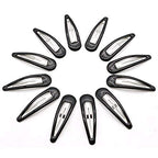 Dofash 2IN Epoxy Snap Hair Clips for Women, 12 Count - Black Amber