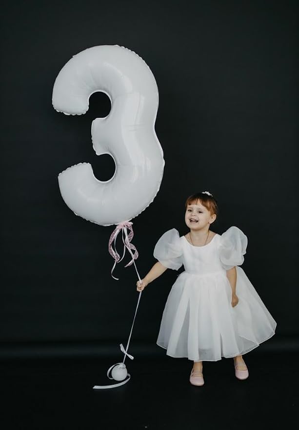 Number Balloons 40 Inch White 2 Balloon - Image 2