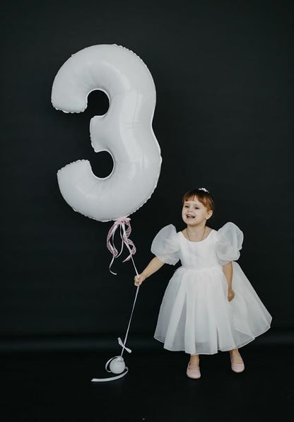 Number Balloons 40 Inch White 2 Balloon - Image 2