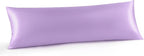 INFIIXSO Body Pillow Cover with Zipper, Luxury Mulberry Silk Body Pillow Case 20x54 Inches, Ultra Smooth and Soft Cooling Long Pillowcase, Gift for Women, Men(Lavender)