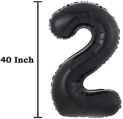 40inch Jumbo Black 21 Number Balloons - Image 3