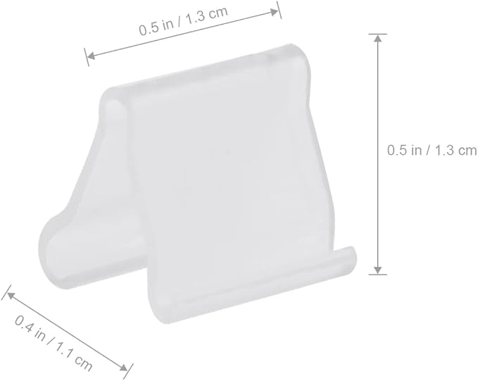 100Pcs Transparent Balloon V-shaped Clip Wedding Creative Balloon Clip Plastic - Image 2