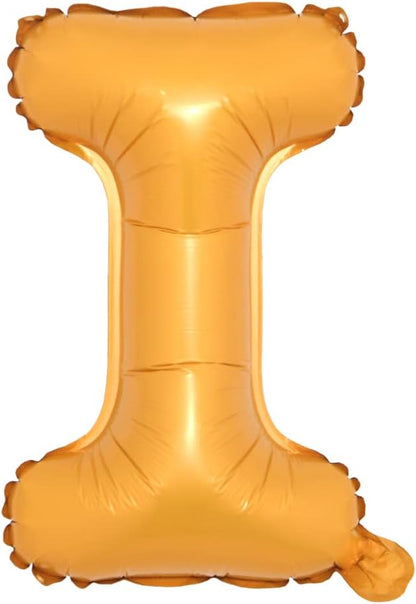 16" inch Single Orange Alphabet Letter Number Balloons Aluminum Hanging Foil by RUIANSI