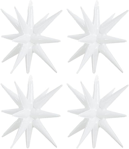 TONIFUL 4 Pcs Explosion Star Balloons White Foil Balloon Party Decorations | 22 by TONIFUL
