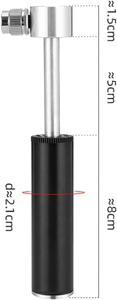 Portable Mini Bicycle Pump, Aluminium Bicycle Air Pump, Easy Inflatable - Image 2