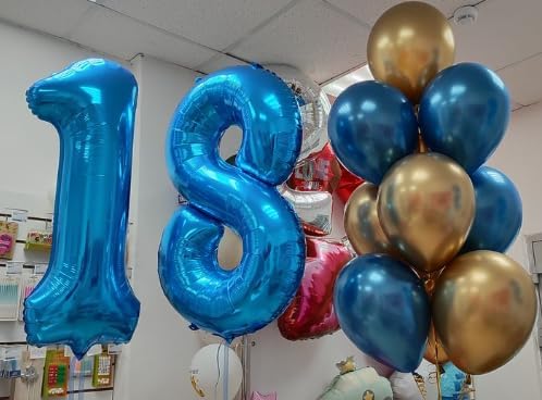 Navy Blue Number 1 Balloon 40 inch, 1st Birthday Party Balloons Decorations | - Image 8