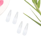 2 Inch White Hair Clips Barrettes Metal Snap Clips for Women Durable Water Drop Ideal Hair Accessories for Hairdressing Wedding and Everyday Use 20 pcs