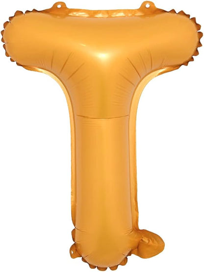 16" inch Single Orange Alphabet Letter Number Balloons Aluminum Hanging Foil by RUIANSI