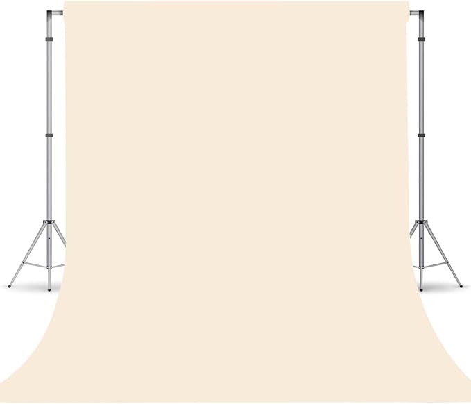 Cream Photography Backdrop for Photoshoot, Fabric 8x10ft | Versatile Studio by TERSUM