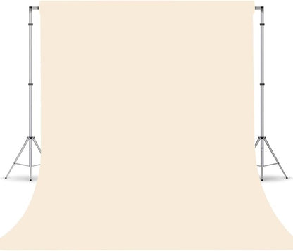 Cream Photography Backdrop for Photoshoot, Fabric 6x9ft | Versatile Studio by TERSUM
