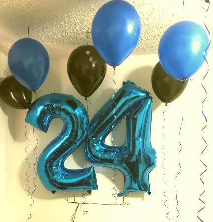 Blue Number 2 Balloon 40 inch, Balloon numbers party supplies, deco photo shoot - Image 9