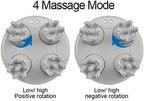 cotsoco Electric Scalp Head & Back Massager, Cordless Hair Massage Waterproof Head Massager with 4 Heads 84 Nodes for Hair Growth, Stress Relief & Deep Clean, Gifts for Mom, White