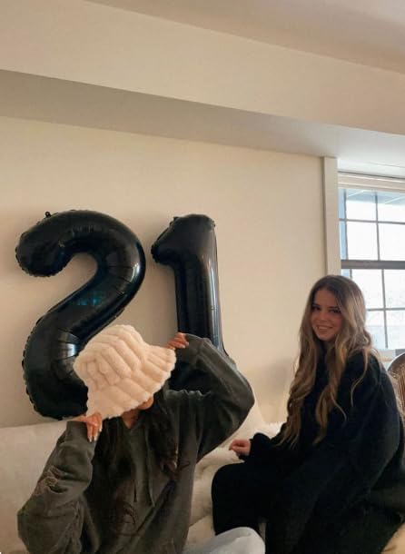 Black 40 Inch 10 Number Balloons, Balloon Decorations - Image 6