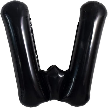 TONIFUL 40 Inch Large Black W Letter Balloon by TONIFUL
